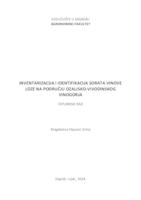 prikaz prve stranice dokumenta Inventarizacija i identifikacija sorata vinove loze na području Ozaljsko-vivodinskog vinogorja