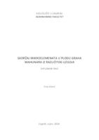 prikaz prve stranice dokumenta Sadržaj mikroelemenata u plodu graha mahunara iz različitog uzgoja