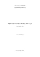 prikaz prve stranice dokumenta Primjena aditiva u mesnoj industriji