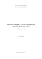 prikaz prve stranice dokumenta Proizvodnja nanoceluloze iz odabranih posliježetvenih ostataka