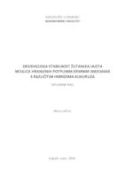 prikaz prve stranice dokumenta Oksidacijska stabilnost žutanjka jajeta nesilica hranjenih potpunim krmnim smjesama s različitim hibridima kukuruza