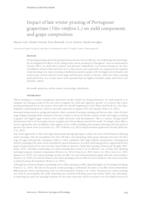 prikaz prve stranice dokumenta Impact of late winter pruning of Portugieser grapevines (Vitis vinifera L.) on yield components and grape composition