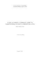 prikaz prve stranice dokumenta Utjecaj sorte i tvrdoće vode na agronomska svojstva predivog lana