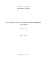 prikaz prve stranice dokumenta Proizvodnja crnog grožđa i vina u Republici Hrvatskoj u 2022. godini