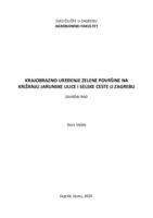 prikaz prve stranice dokumenta Krajobrazno uređenje zelene površine na križanju Jarunske ulice i Selske ceste u Zagrebu