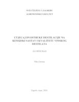 prikaz prve stranice dokumenta Utjecaj dvostruke destilacije na kemijski sastav i kvalitetu vinskog destilata