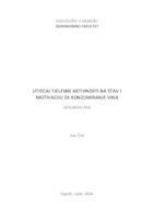 prikaz prve stranice dokumenta Utjecaj tjelesne aktivnosti na stav i motivaciju za konzumiranje vina