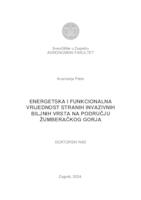 prikaz prve stranice dokumenta Energetska i funkcionalna vrijednost stranih invazivnih biljnih vrsta na području Žumberačkog gorja