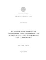 prikaz prve stranice dokumenta Invasiveness of non-native freshwater fishes and effect of translocated species on karst fish communities