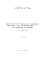 prikaz prve stranice dokumenta Breeding and technology possibilities for mitigating the environmental footprint of ruminants