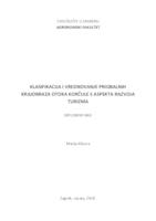 prikaz prve stranice dokumenta Klasifikacija i vrednovanje priobalnih krajobraza otoka Korčule s aspekta razvoja turzima