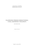 prikaz prve stranice dokumenta Poljoprivreda Šibensko-kninske županije: stanje, ograničenja i mogućnosti