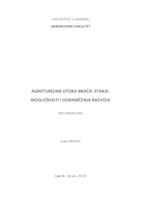 prikaz prve stranice dokumenta Agroturizam otoka Brača: stanje, mogućnosti i ograničenja razvoja